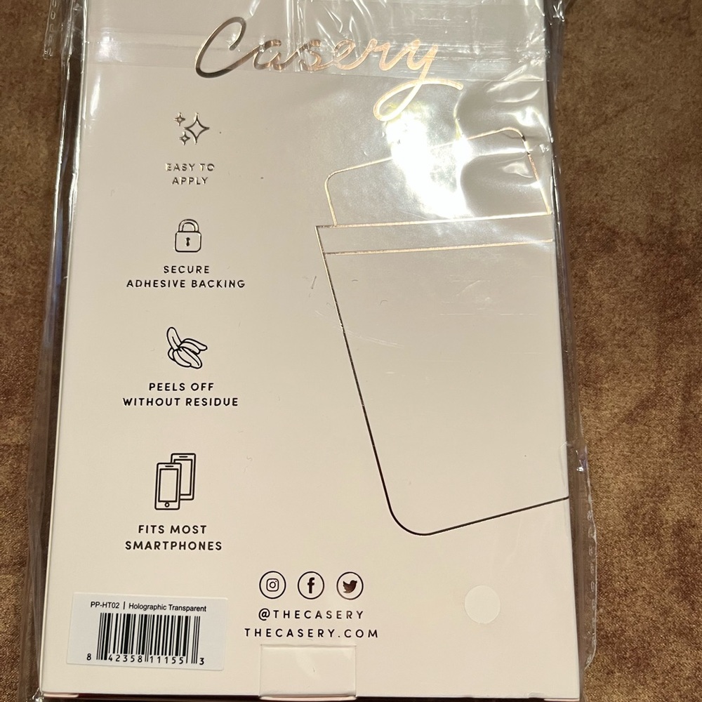 CASERY NIB HOLOGRAPHIC PHONE POCKET. KEEP YOUR ESSENTIALS AT YOUR…